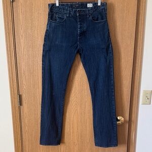 Armani Jeans J21 Dark Blue Straight Leg Denim